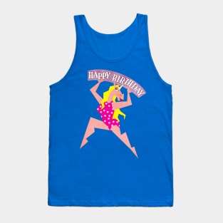 Happy Birthday Unicorn V07 Tank Top